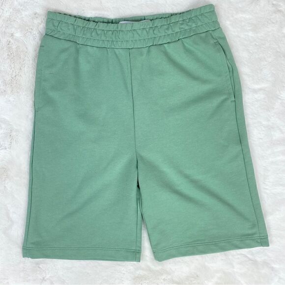Nordstrom Other - Nordstrom Rack Jersey Knit Sweat Shorts Sage Green 7 Elastic Waist Pull On